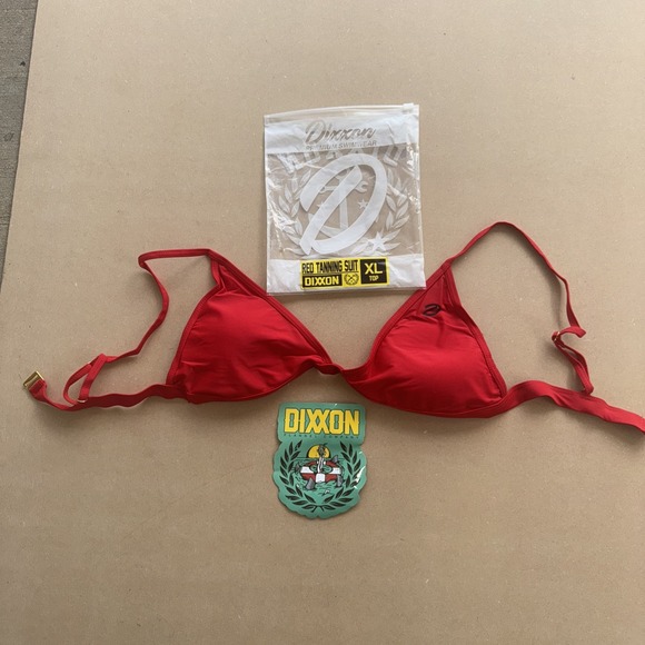 NEW Dixxon XL‎ Bikini Top Red Size Extra Large - Picture 1 of 5
